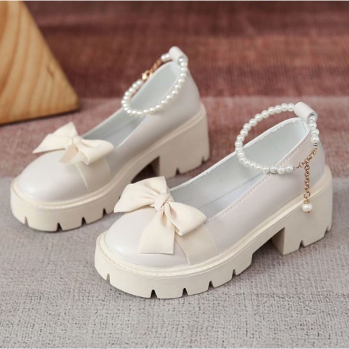 M & X ~  Giày Mary Jane Đế Dày Thiết Kế Mới 2022 Niche Cho Nữ