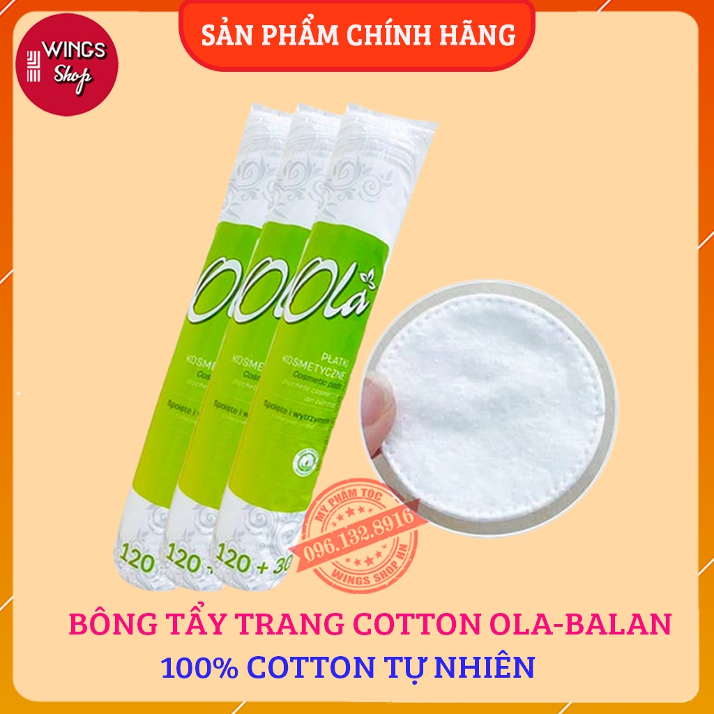 Bông Tẩy Trang Ola Balan Cotton Pads 150 Miếng Chính Hãng