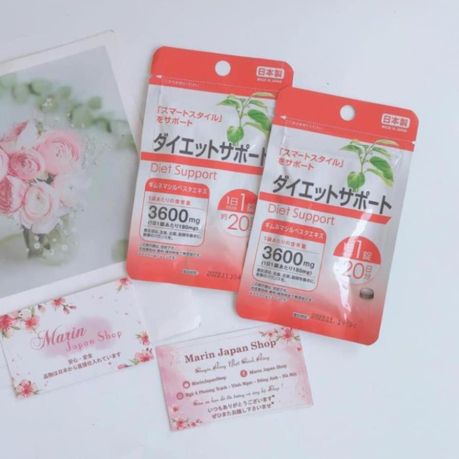 Viên giảm béo Diet Support 20 viên dùng 20 ngày Nhật Bản