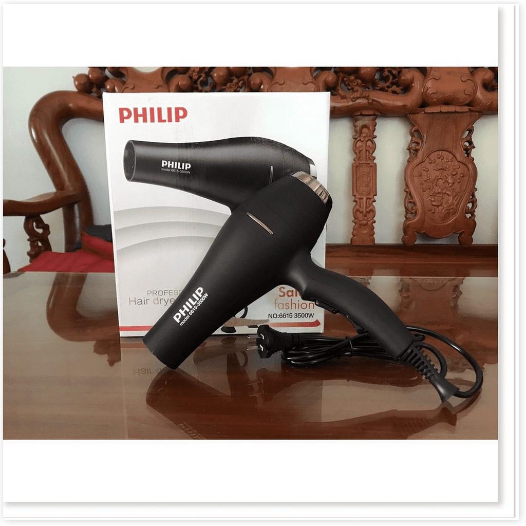 Máy sấy tóc Philip No.6615 phát sáng xanh 2 chiều nóng lạnh 3500W