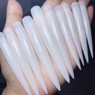 Móng mẫu nhọn desgin nail, móng thi đấu, set 10 móng