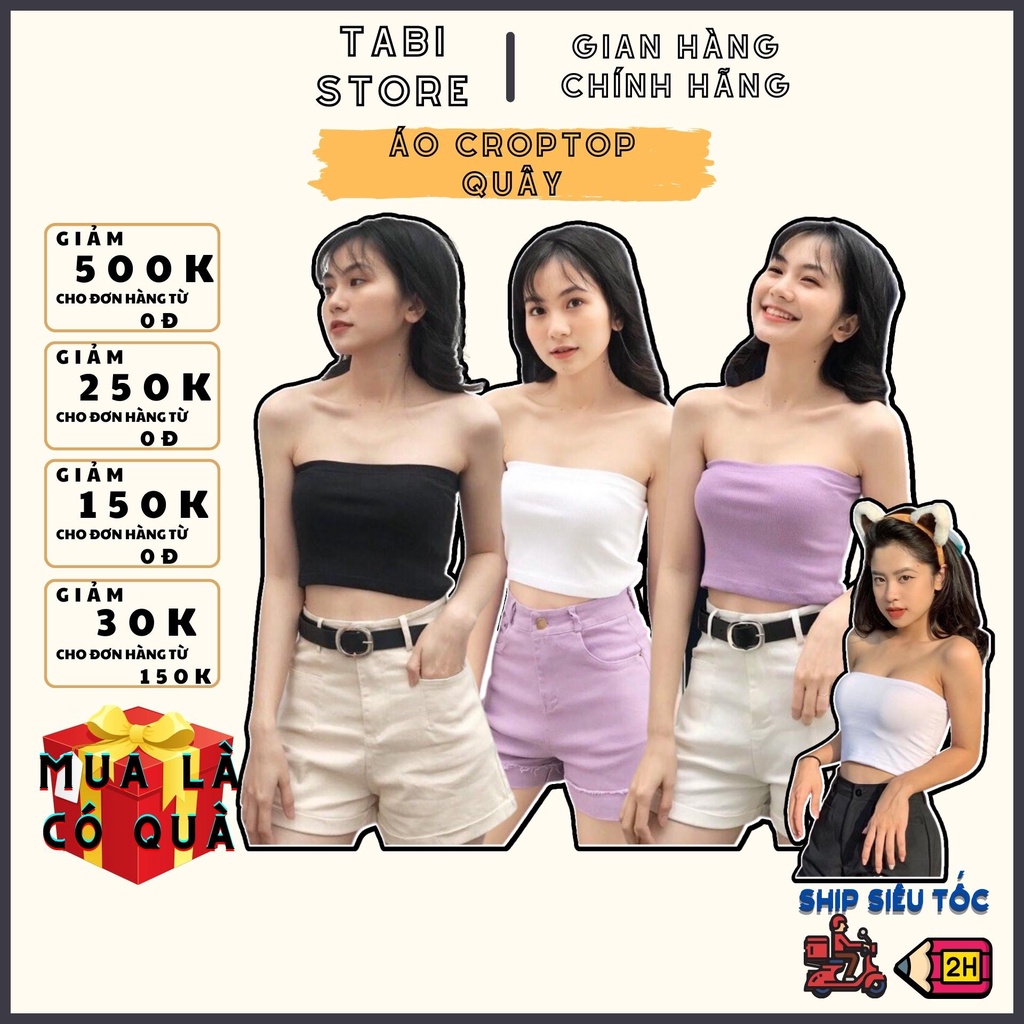 Áo Croptop dưới 55kg tabistore - Quây Ngực