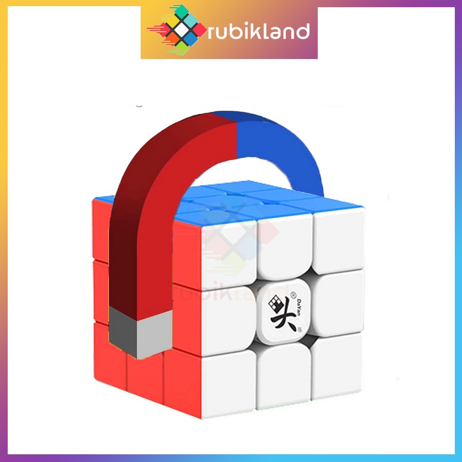 Rubik DaYan GuHong V4 M Rubic 3x3 Nam Châm Stickerless Không Viền 3 Tầng Flagship Đồ Chơi Trí Tuệ Trẻ Em