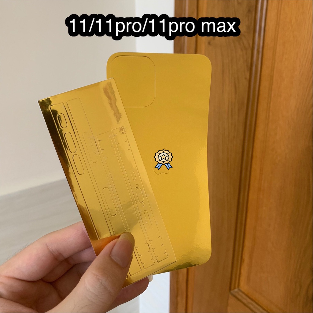 Dán Skin mặt sau Iphone - Bumblebee Vàng dành cho 11/12/PRO/PROMAX