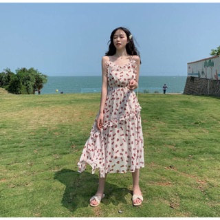 [OD] Váy Đầm Maxi Ulzzang Phonv Cách Hàn Quốc Siêu Xinh Tiểu Thư Công Chúa Hot Hit 2020