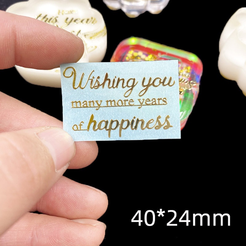 Set 10 Tấm Nhãn Dán Kim Loại Epoxy Resin Làm Trang Sức DIY Mate