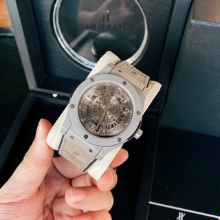 Đồng hồ hublot nam Hublot mặt tròn   size 42mm , máy cơ nhật xịn - Bảo hành 12 tháng