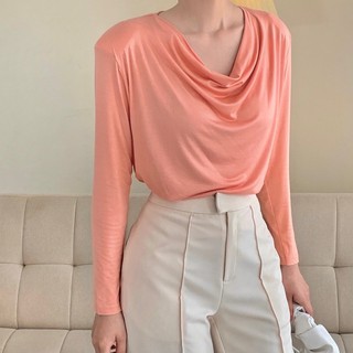 Áo thun cổ đổ - Basic Cowl Top