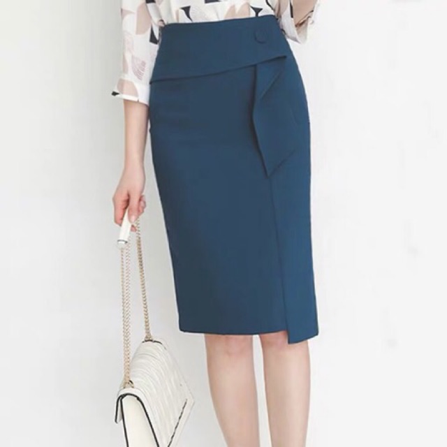 Chân Váy Bút Chì Nhiều Màu chất Liệu Tuyết Mưa gắn bèo | BigBuy360 - bigbuy360.vn