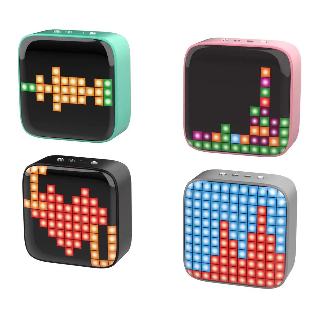 Loa Bluetooth EVO - Tích Hợp Màn Hình Pixel 32 ảnh đèn Ledi