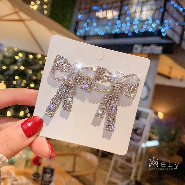 BÔNG TAI NƠ ĐÍNH ĐÁ - MELY 937