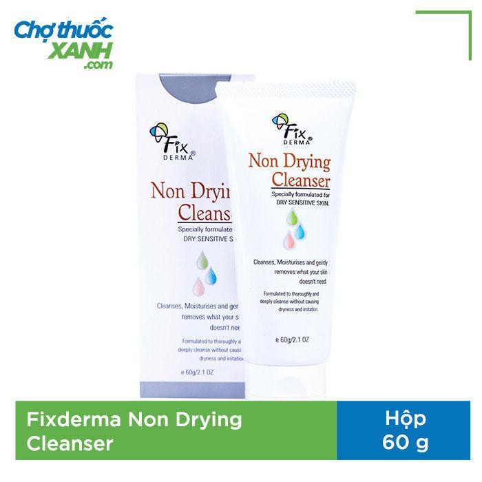 Sữa rửa mặt Fixderma Non Drying Cleanser làm sạch sâu lỗ chân lông, Tuýp 60g