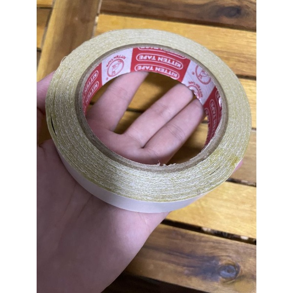 Băng keo 2 mặt vàng - 2cm