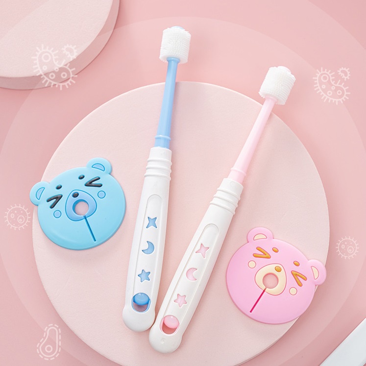 Bàn chải đánh răng 360 độ cho bé trên 18 tháng