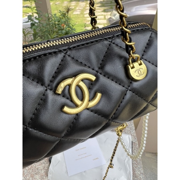Túi Chane-l vip gift hình trụ size 23cm