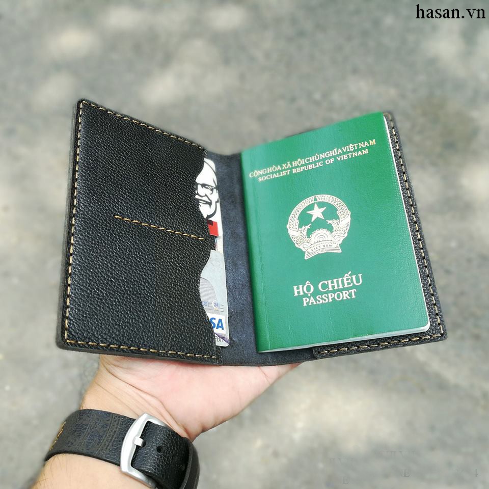 Ví passport handmade da thật cao cấp