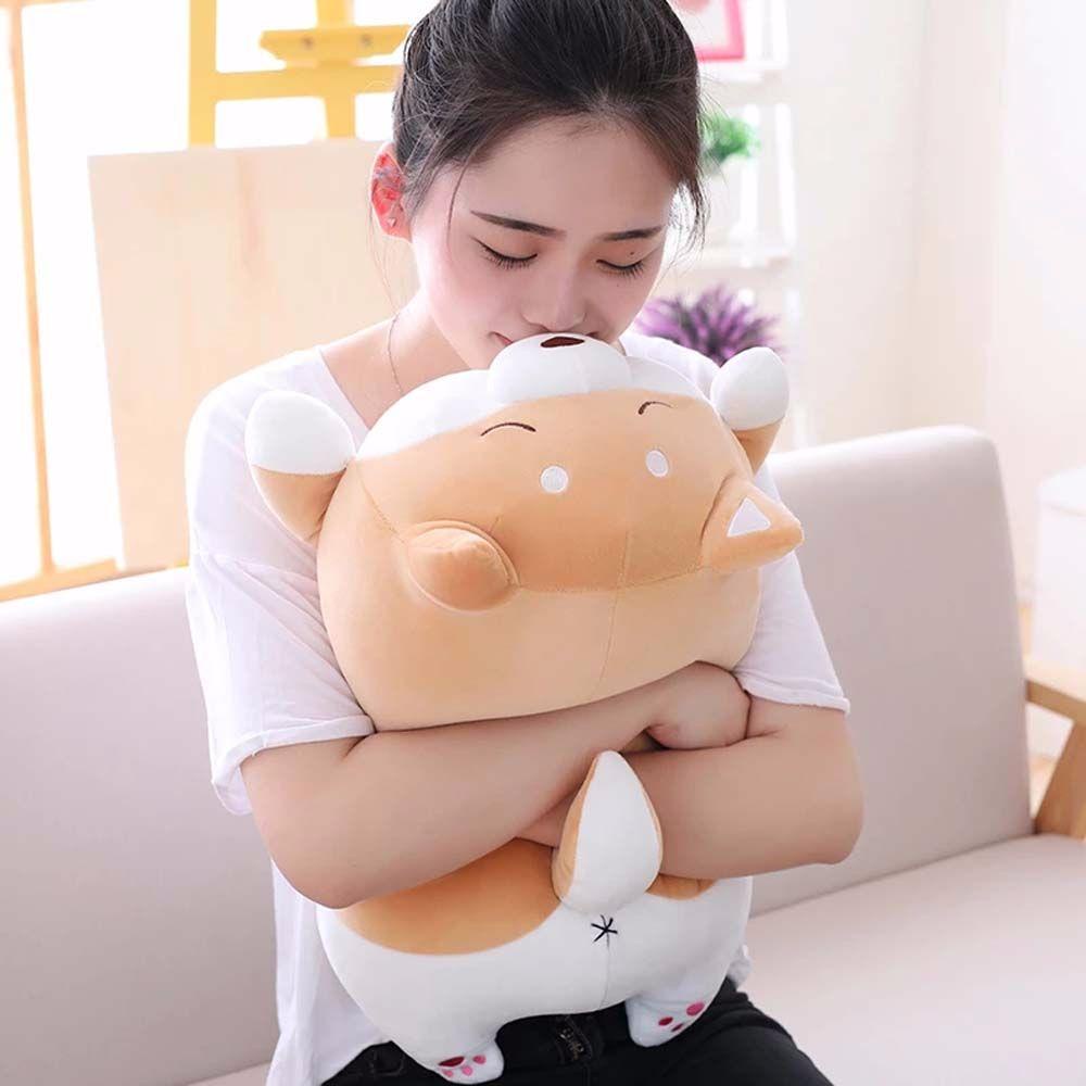 REBUY1 Chú Chó Shiba Inu Nhồi Bông Mềm Mại Đáng Yêu