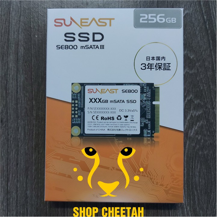 Ổ cứng SSD mSATAIII SunEast 256GB nội địa Nhật Bản – CHÍNH HÃNG – Bảo hành 3 năm – mSata3 SSD chính hãng