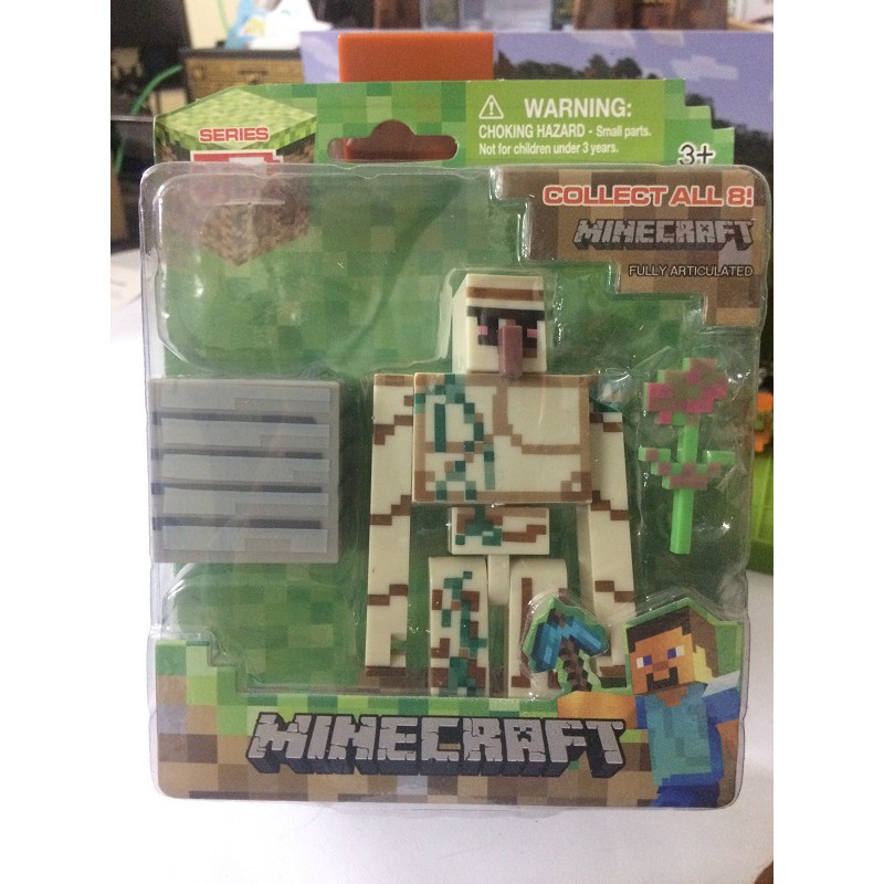Mô hình iron golem nhân vật trong game minecraft