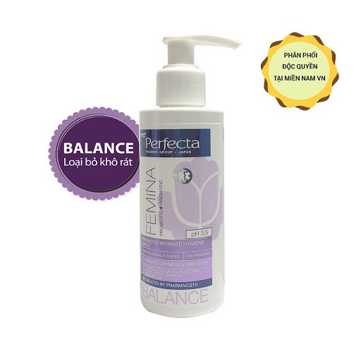 PERFECTA FEMINA BALANCE - Dung Dịch Vệ Sinh Phụ Nữ 150ml &lt;HÀNG CHÍNH HÃNG&gt;