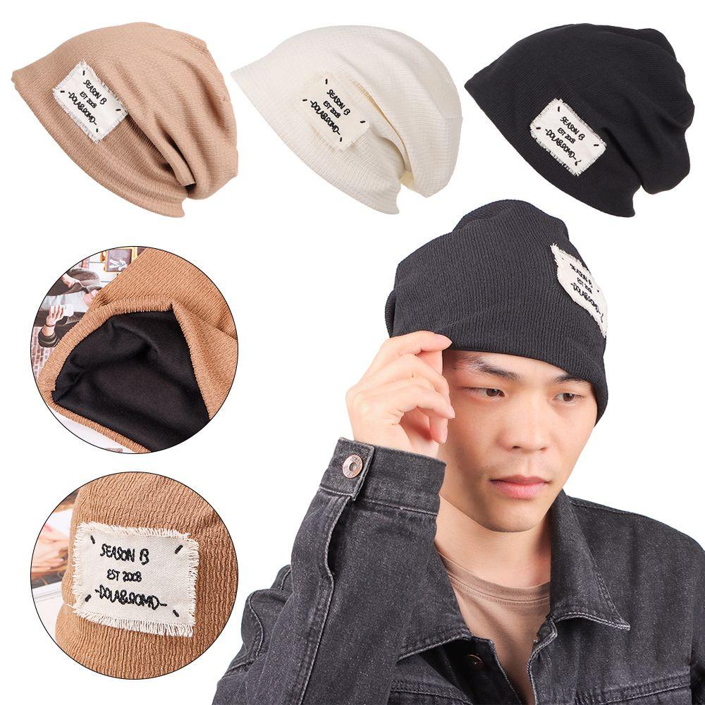 SUMU Mũ beanie Trùm Đầu Giữ Ấm Thời Trang Thu Đông Cho Nam