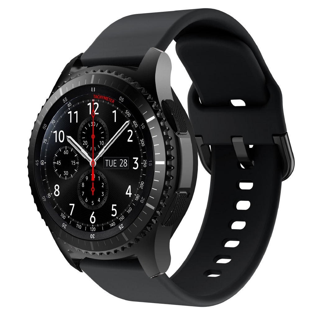 Dây đồng hồ đeo tay bằng silicon cho Samsung Galaxy Watch 46mm 42mm/gear S3 Frontier