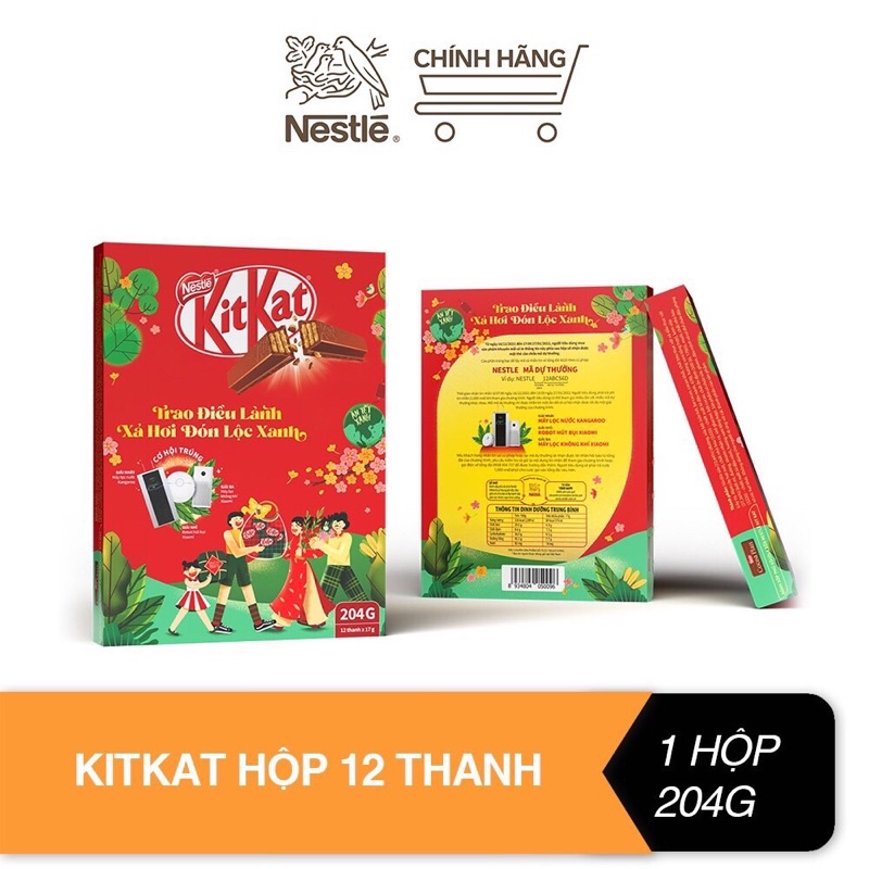 Bánh KitKat hộp Tết 136g/204g