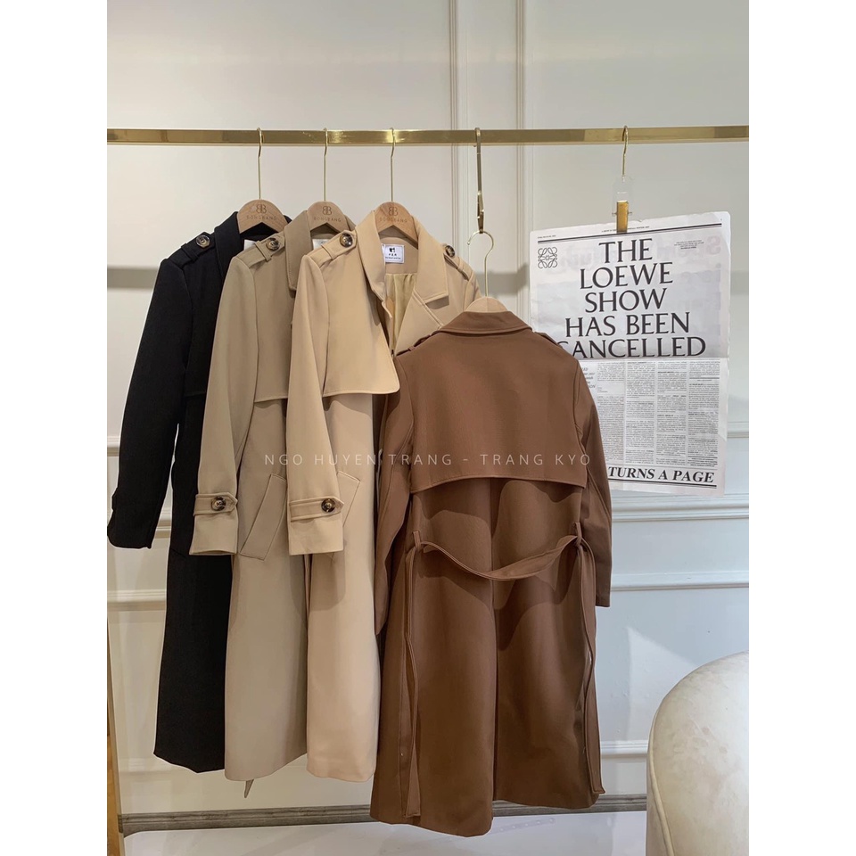 Áo măng to ( Manto ) dáng dài cổ 2 ve kèm đai chất kaki dày dặn hàng QC cao cấp loại 1 - Ảnh chính chủ Ngô Huyền Trang | BigBuy360 - bigbuy360.vn