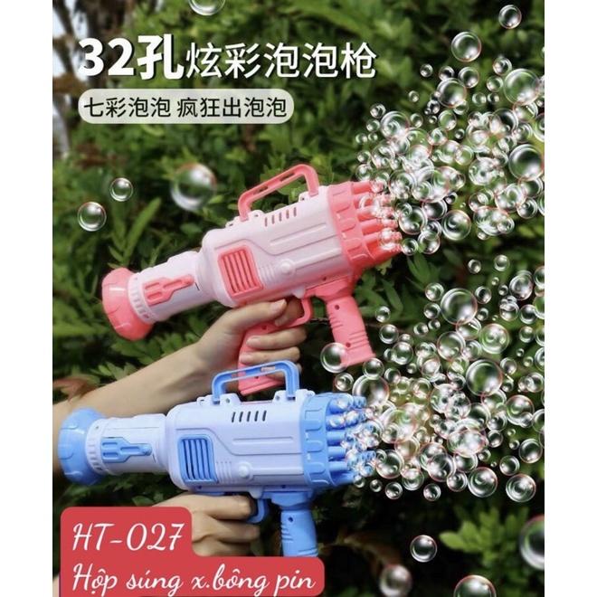 Súng bắn bong bóng 25 nóng bắn siêu nhiều bong bóng