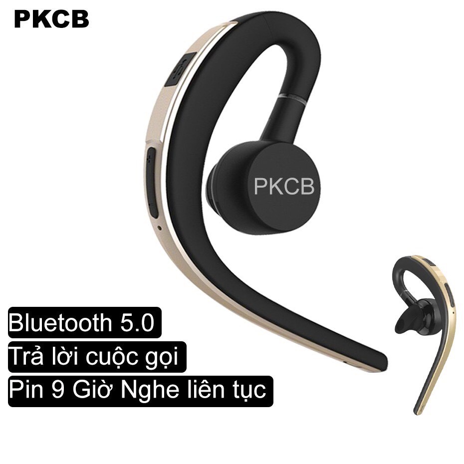 Tai Nghe bluetooth 5.0 Cao Cấp PKCB133 tai nghe nhét tai pin trâu 9 giờ có thể xoay nghe 2 tai tai nghe không dây kèm mi