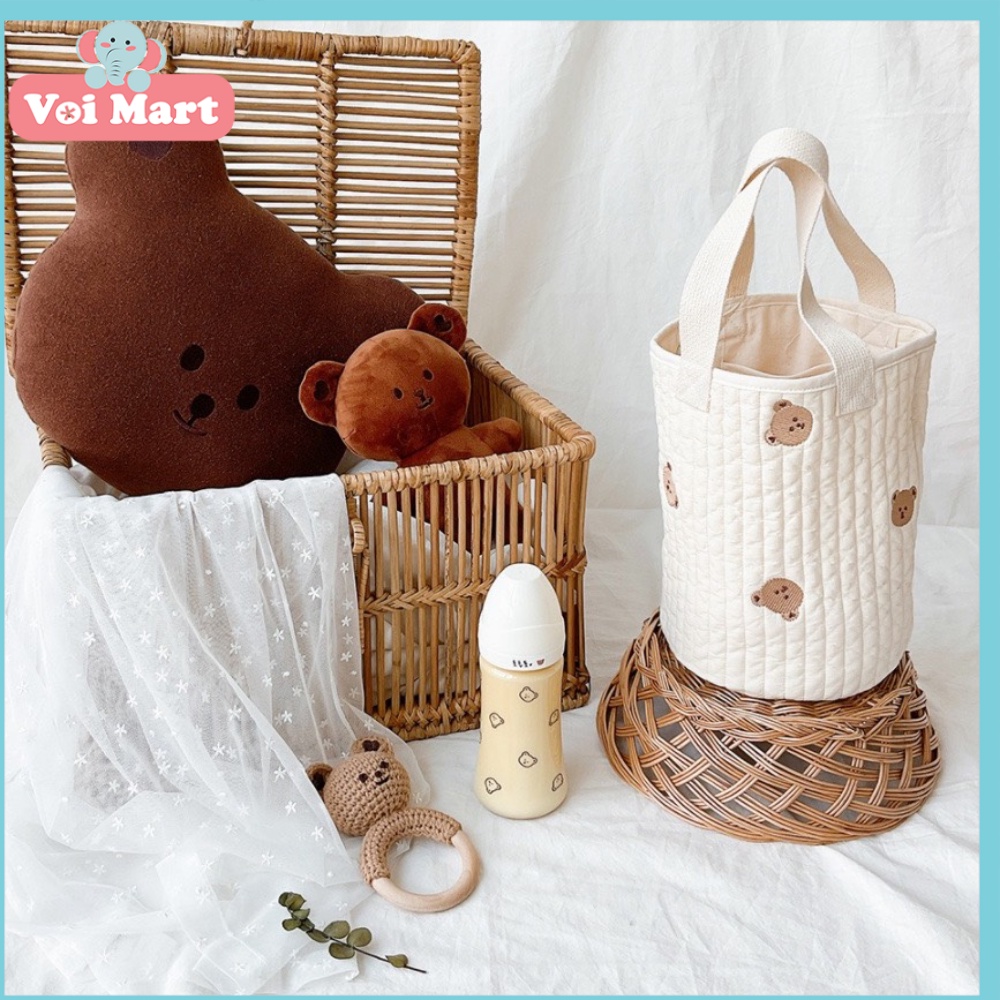 Túi Đựng Đồ Treo Xe Đẩy Đa Năng Cho Bé, Túi Đựng Bỉm Sữa Khi Ra Ngoài Phong Cách hàn Quốc