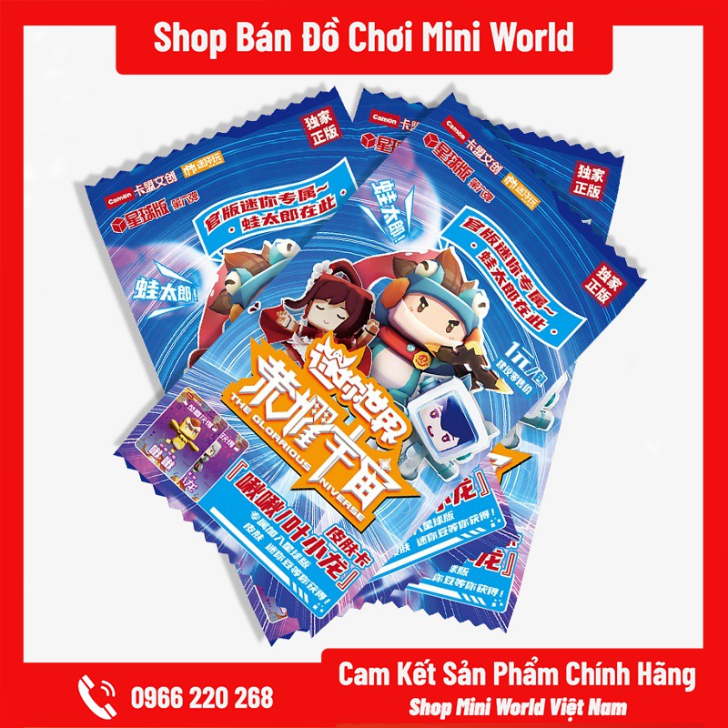 Thẻ Bài Mini World SS5 [Gửi 1 Gói Ngẫu Nhiên, 5 Thẻ Bài]