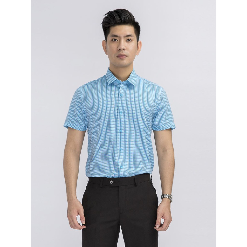 Áo sơ mi nam ngắn tay Aristino ASS062S8 phom Slim fit | BigBuy360 - bigbuy360.vn
