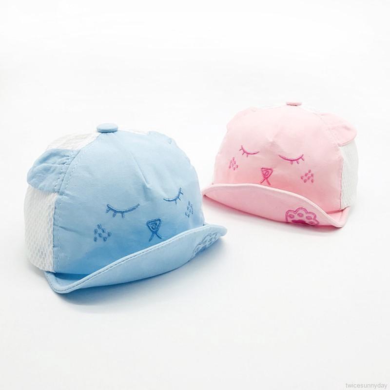 Mũ lưỡi trai chất Cotton hoạ tiết hoạt hình phong cách bóng chày cho bé