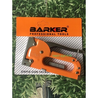 Súng bắn ghim - Kìm bắn đinh ghim Barker cầm tay có tăng lực, đa năng, tiện dụng - Tặng hộp 5000 ghim 16/6