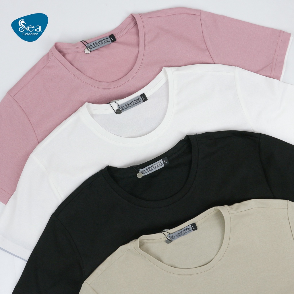 Áo Thun Nam Tay Ngắn Cổ Tròn T-shirt Sea Collection 9227