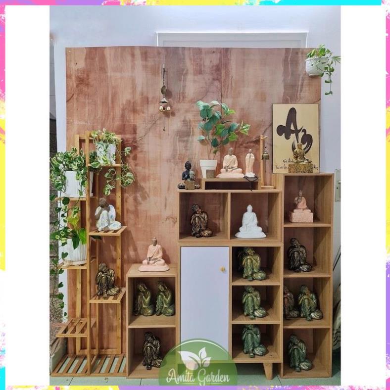 Tủ đồ, Kệ đa năng Decor phòng khách, 3 tầng 1 hộc tủ