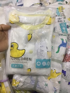 Combo 4 bộ cotton giấy cho bé