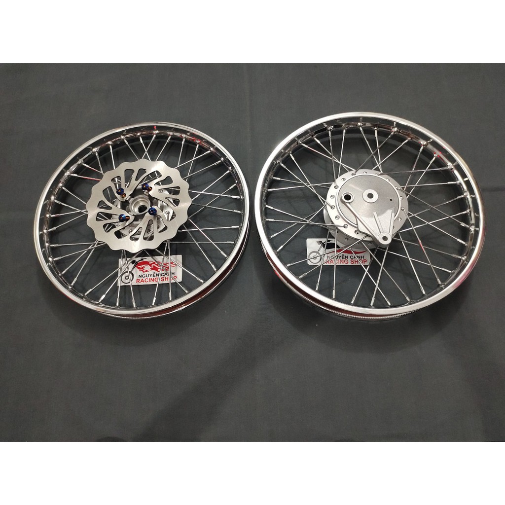 Bộ bánh căm đùm niềng xe wave bản 1.40 1.60