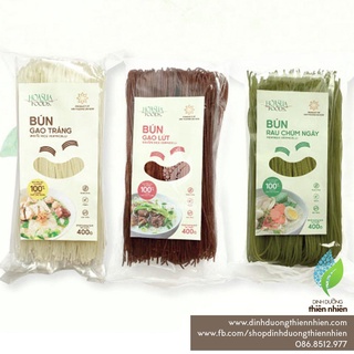 Bún Gạo Trắng, Bún Gạo Lứt, Bún Gạo Chùm Ngây Hoa Sữa, 400g