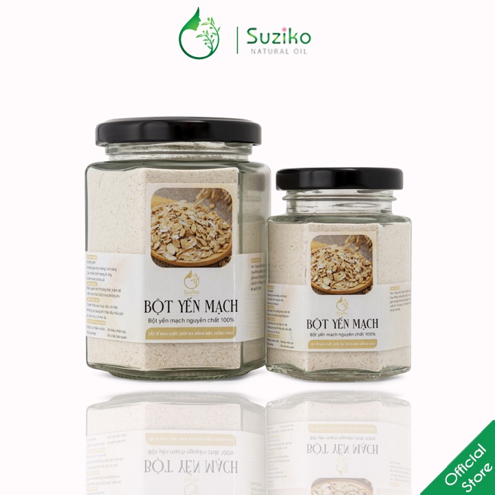 Bột Yến Mạch đắp mặt nạ hữu cơ nguyên chất 140G | 100% Organic SUZIKO