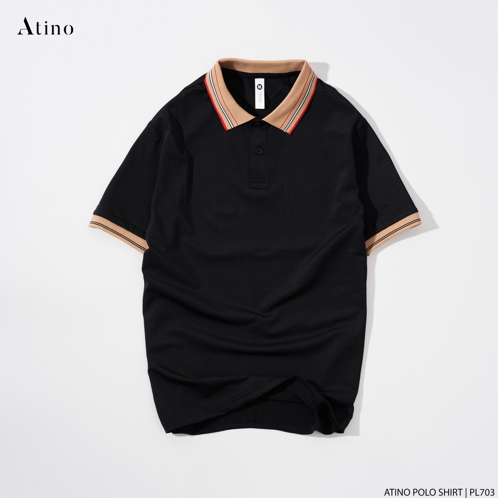 Áo Polo Nam ATINO vải cá sấu Cotton thoáng mát trẻ trung chuẩn form regular PL703