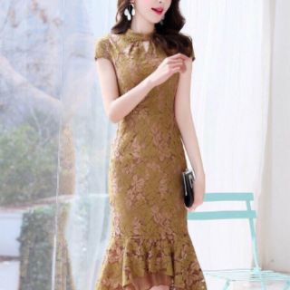 Đầm ren đuôi cá hàng nhập
