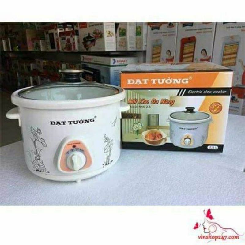 Nồi hầm chậm, kho cá, nấu cháo Đạt Tường 2,5 lít