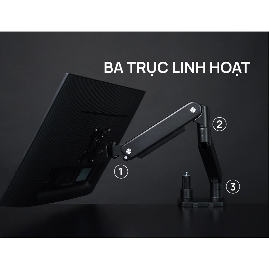 Giá treo màn hình Human Motion M8 17 đến 32 Inch - Giá treo 2 màn hình  - Hàng chính hãng