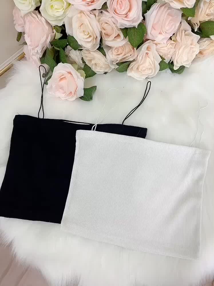 Áo Ống Croptop dây Tăm Chất Gân , Thoáng Mát, 2 Màu Siêu Hot | BigBuy360 - bigbuy360.vn