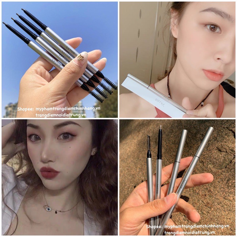 Chì Kẻ Mày Siêu Mảnh Micro Slim Brow 1.5mm - Professional Definer Brow Liner Nội Địa Trung