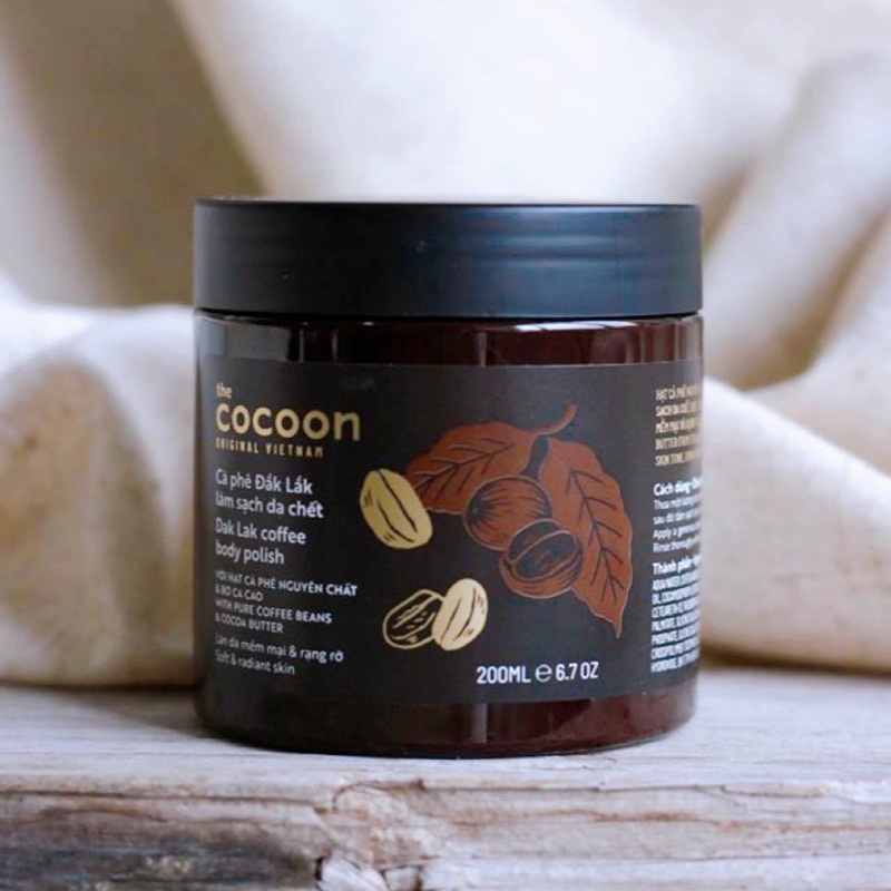 Tẩy Da Chết Toàn Thân Body Cocoon Cà Phê Đắk Lắk 200ml