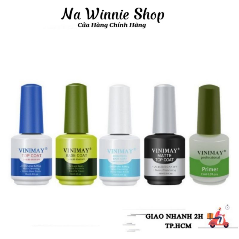 Base Top Vinimay, Cứng móng, Kiềm dầu, Top giọt sương, Top lì, Top loang, Sơn base và top vinimay chính hãng