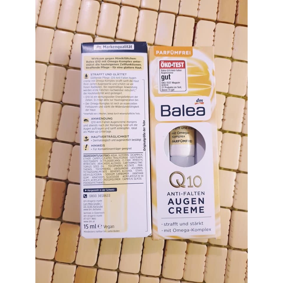 Kem chống nhăn mắt balea Q10